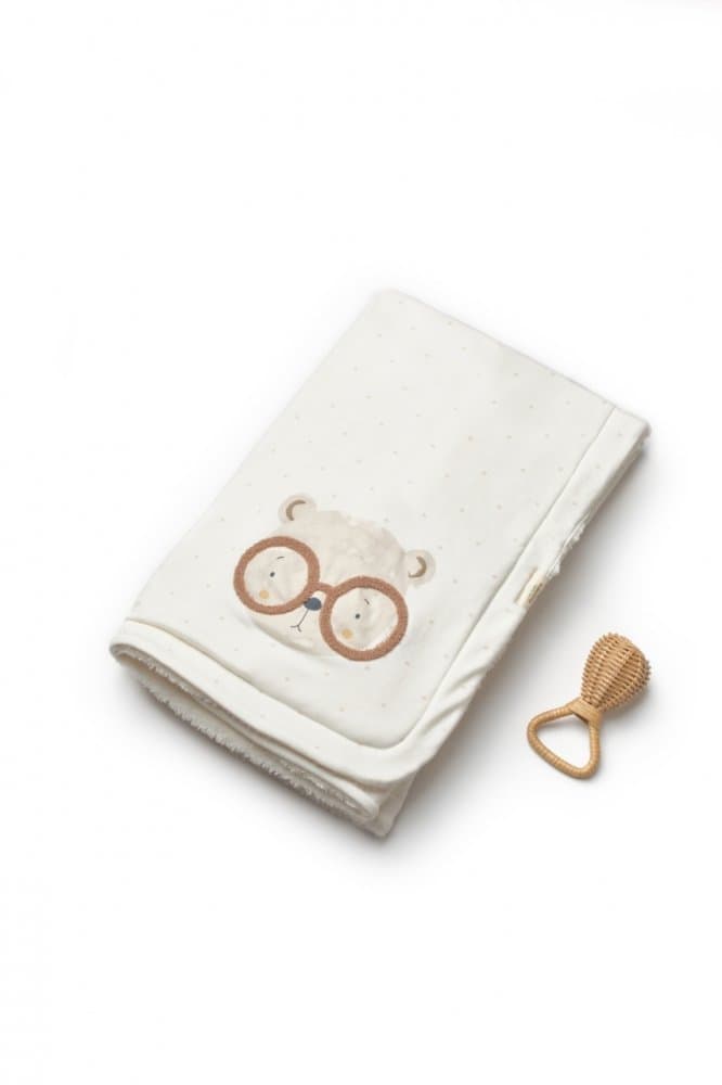 Paturica pentru nou nascut, 100 bumbac organic, TeddyBear, BabyCosy