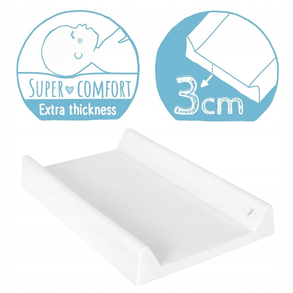 Saltea de infasat Ceba Baby Comfort Mouse 50x80 cm cu intaritura, grosime 3 cm, sistem anti-alunecare