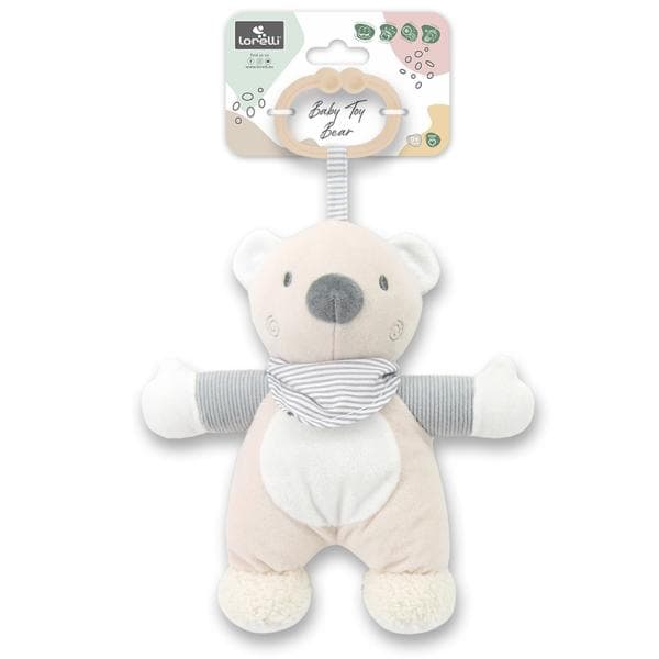 Jucarie de plus Ursulet Beige 22 cm zornaitoare 0 luni+