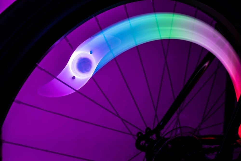Lumina led colorata clip-on RBG pentru spite SpokeBrightz