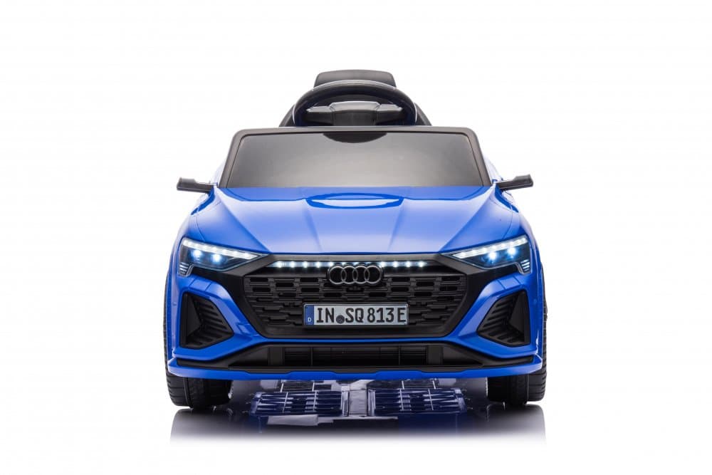Masinuta electrica pentru copii cu licenta Audi SQ8 E-Tron 12V Blue,echipare Premium,telecomanda 2,4G,2 motoarex39w,roti EVA,scaun din piele,suspensii,usi cu deschidere,lumini LED,muzica