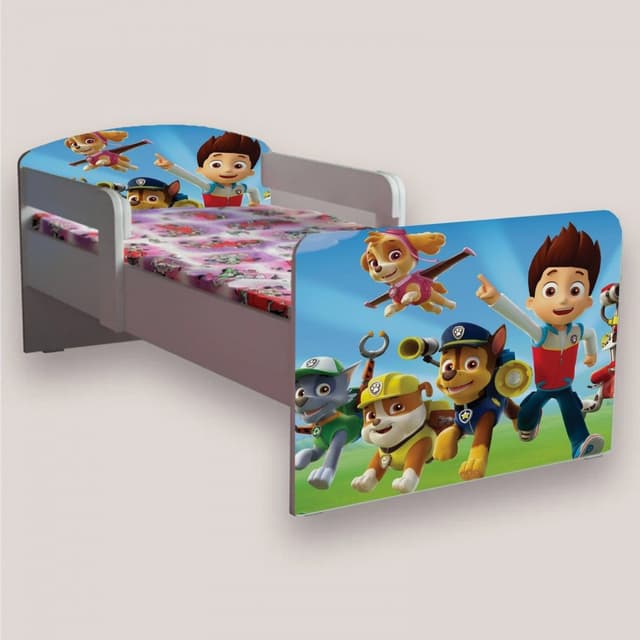Pat pentru copii Paw Patrol cu manere, 2-8 ani, 140x70 cm