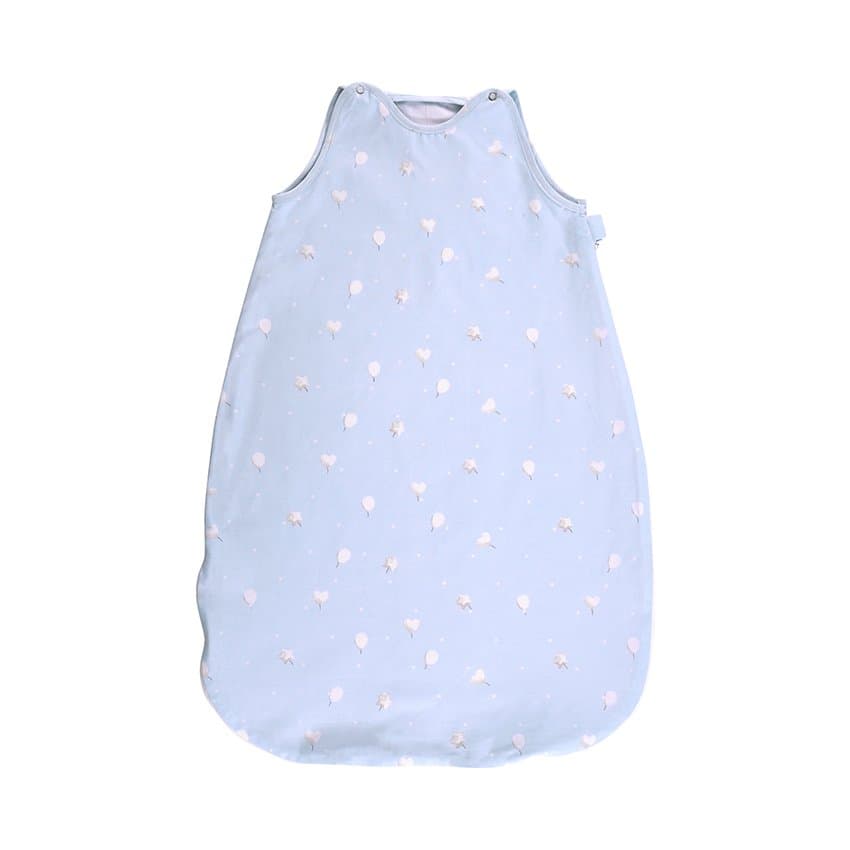 Sac de dormit de vara 85 cm 12-18 luni bumbac ranforce Train Blue