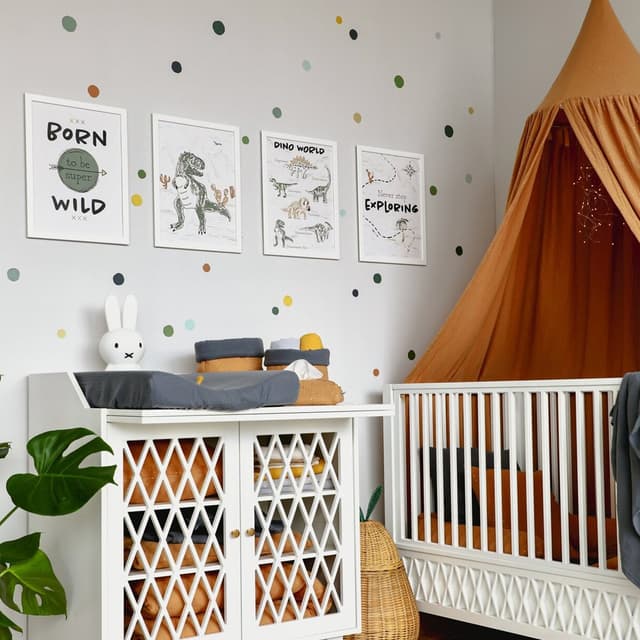 Set decoratiuni cu perna decorativa, stickere si balon textil, Muselina, Little Amy, Verde