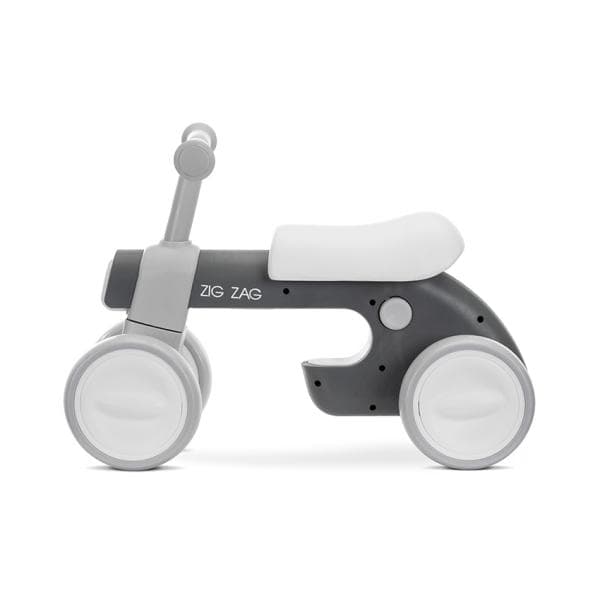 Bicicleta de echilibru Lorelli Zig Zag Grey 12-36 luni, scaun reglabil 2 pozitii, roti din spuma Eva, lumini si muzica