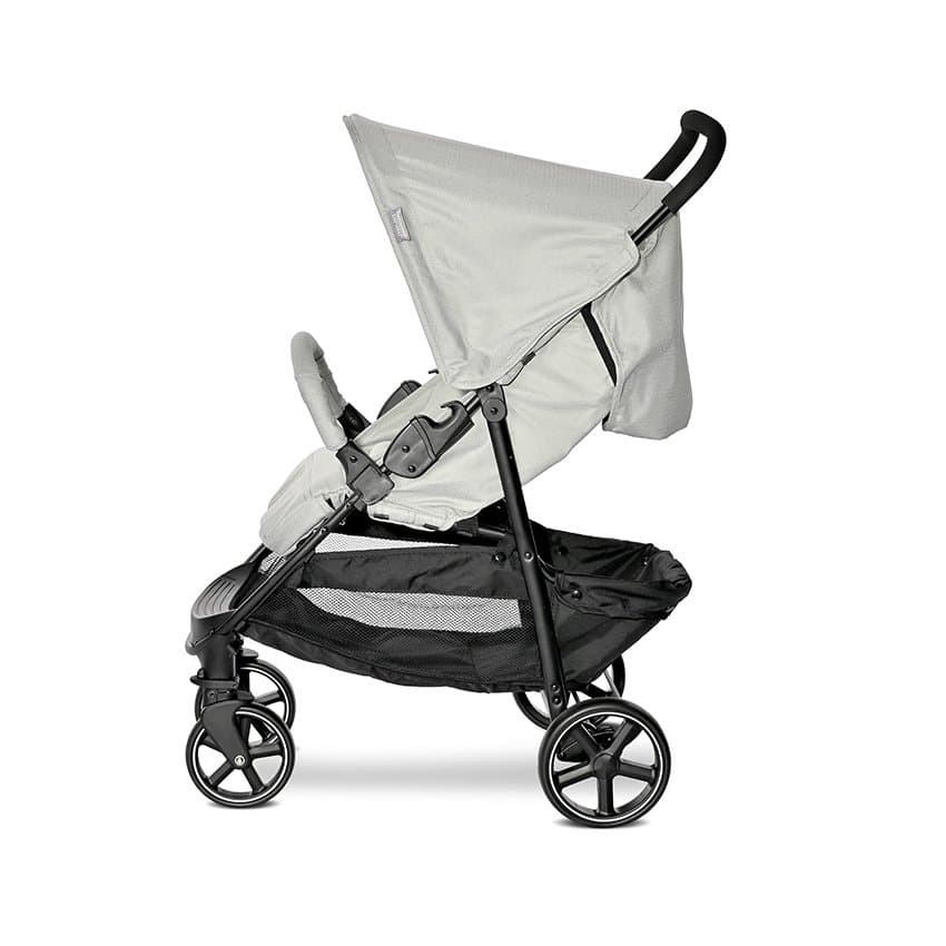 Carucior sport pentru copii Lorelli Rome Grey Ice 6 luni-3 ani cu spatar reglabil, bara frontala detasabila, suport picioare reglabil, greutate admisa 15 kg