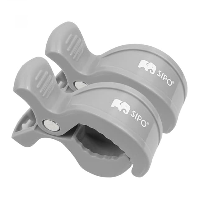 Set 2 cleme multifunctionale pentru carucior Sipo Grey