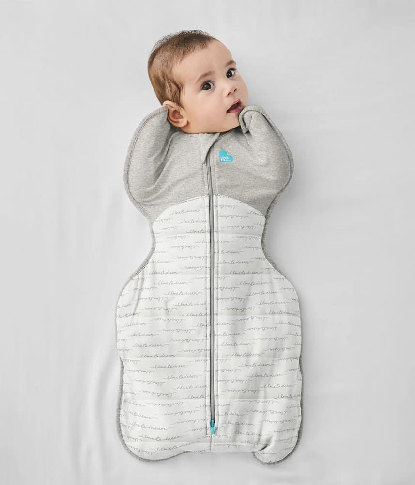 Sac de dormit pentru infasat Love to Dream Swaddle Up Alb Gri S 3.5-6 kg 2.5 Tog