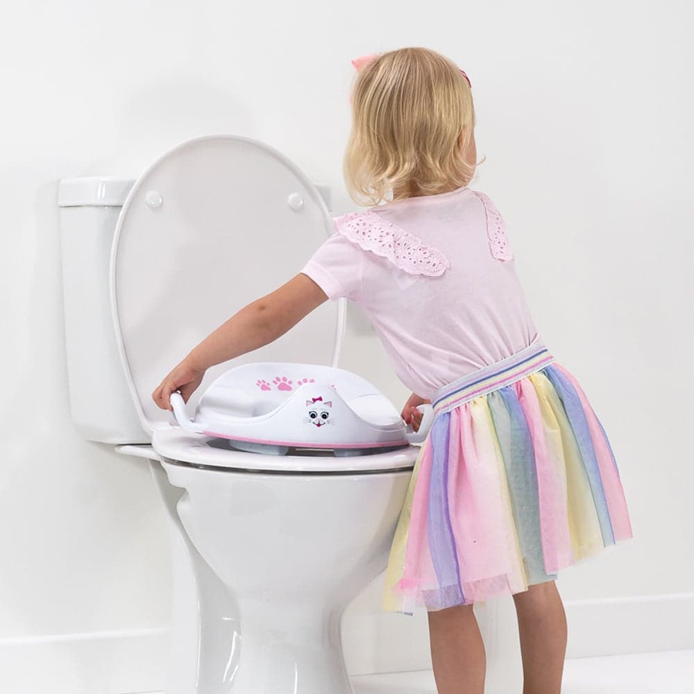 Reductor cu manere pentru toaleta My Trainer Seat Pisica