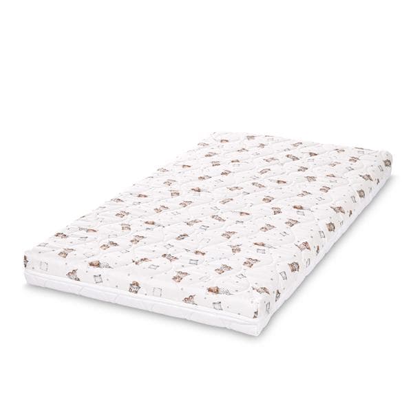 Saltea pentru patut Lorelli Havana Bear and Pilow Beige 110x62x10 cm cocos si spuma elastica