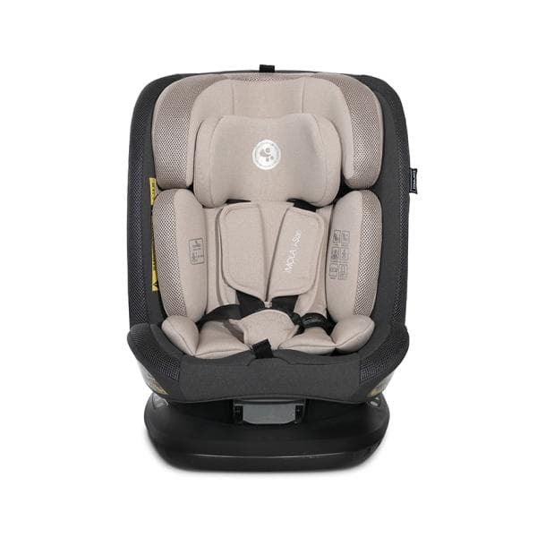 Scaun auto pentru copii Lorelli Imola Beige i-Size, isofix, rotativ, 0 luni-12 ani, 40-150 cm