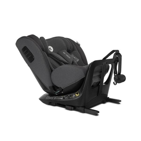 Scaun auto pentru copii Lorelli Monza Grey i-Size, isofix, rotativ, reglabil, anti rebound bar, protectie laterala SPS, husa detasabila, 40-150 cm