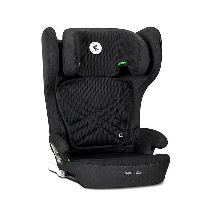 Scaun auto pentru copii Lorelli Rigel Black i-Size, isofix, pliabil pentru depozitare usoara, tetiera reglabila, 3 ani-12 ani, 100-150 cm