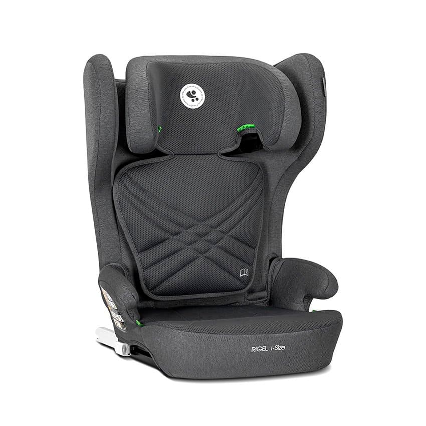Scaun auto pentru copii Lorelli Rigel Grey i-Size, isofix, pliabil pentru depozitare usoara, tetiera reglabila, 3 ani-12 ani, 100-150 cm