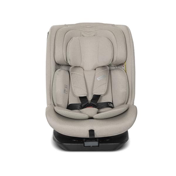 Scaun auto pentru copii Lorelli Rodeo Beige i-Size, isofix, rotativ, protectie SPS la impact lateral, 0 luni-12 ani, 40-150 cm