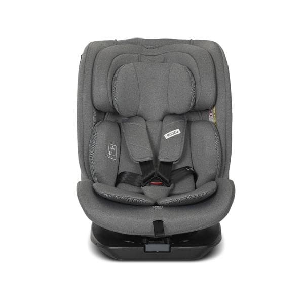 Scaun auto pentru copii Lorelli Rodeo Grey i-Size, isofix, rotativ, protectie SPS la impact lateral, 0 luni-12 ani, 40-150 cm