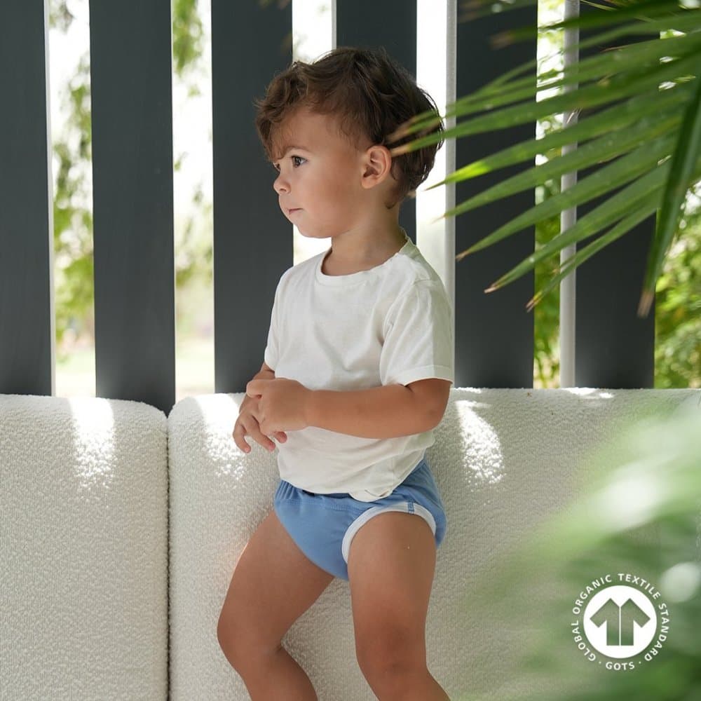 Set de 3 chilotei de antrenament la olita My Little Training Pants 18-24 luni Blue Pastel