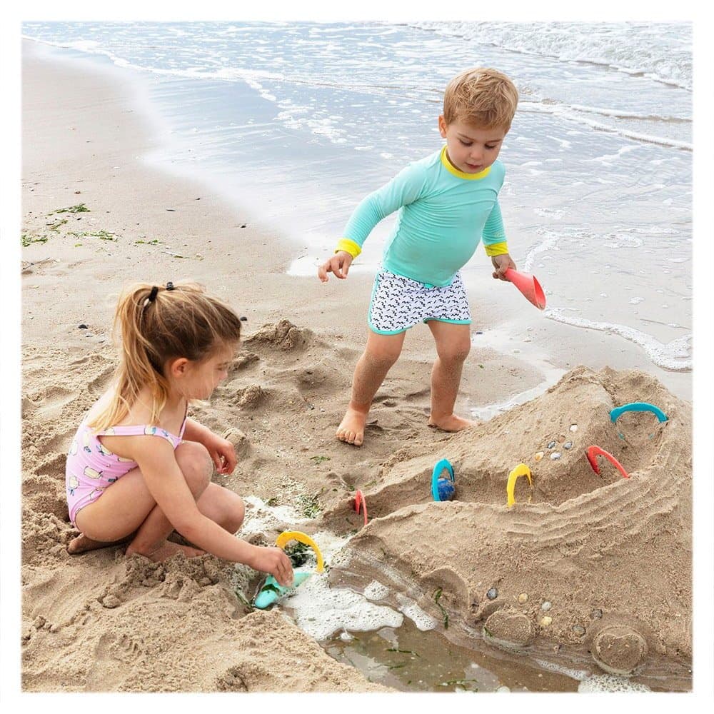 Set de plaja Triplet jucarii multifunctionale Quut Toys
