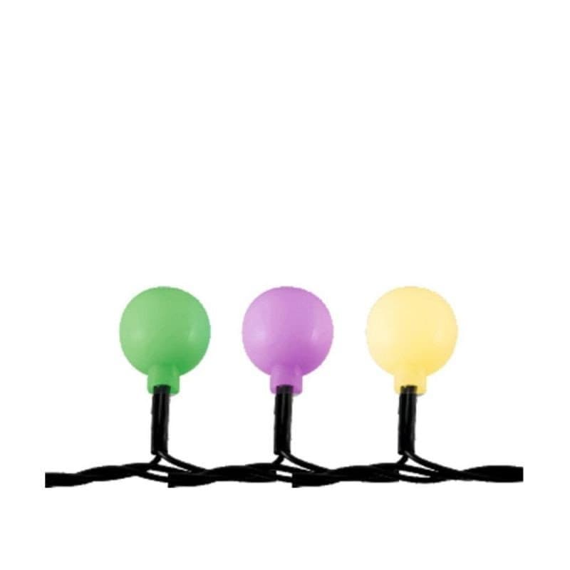 Instalatie 50 led-uri multicolore, ornament glob, 4.9 m, interiorexterior