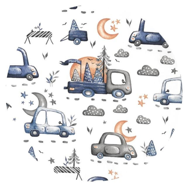 Sac de dormit, MimiNu Cars Grey, de iarna, din bumbac, cu fermoar, 70 cm, 0-6 luni, 2.5 tog