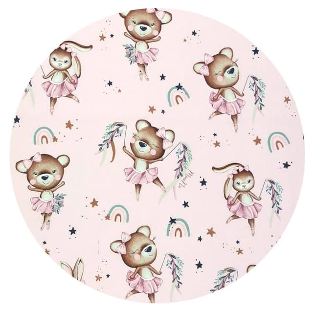 Sac de dormit MimiNu Little Ballerina Pink, de iarna, din bumbac, cu fermoar, 70 cm, 0-6 luni, 2.5 tog