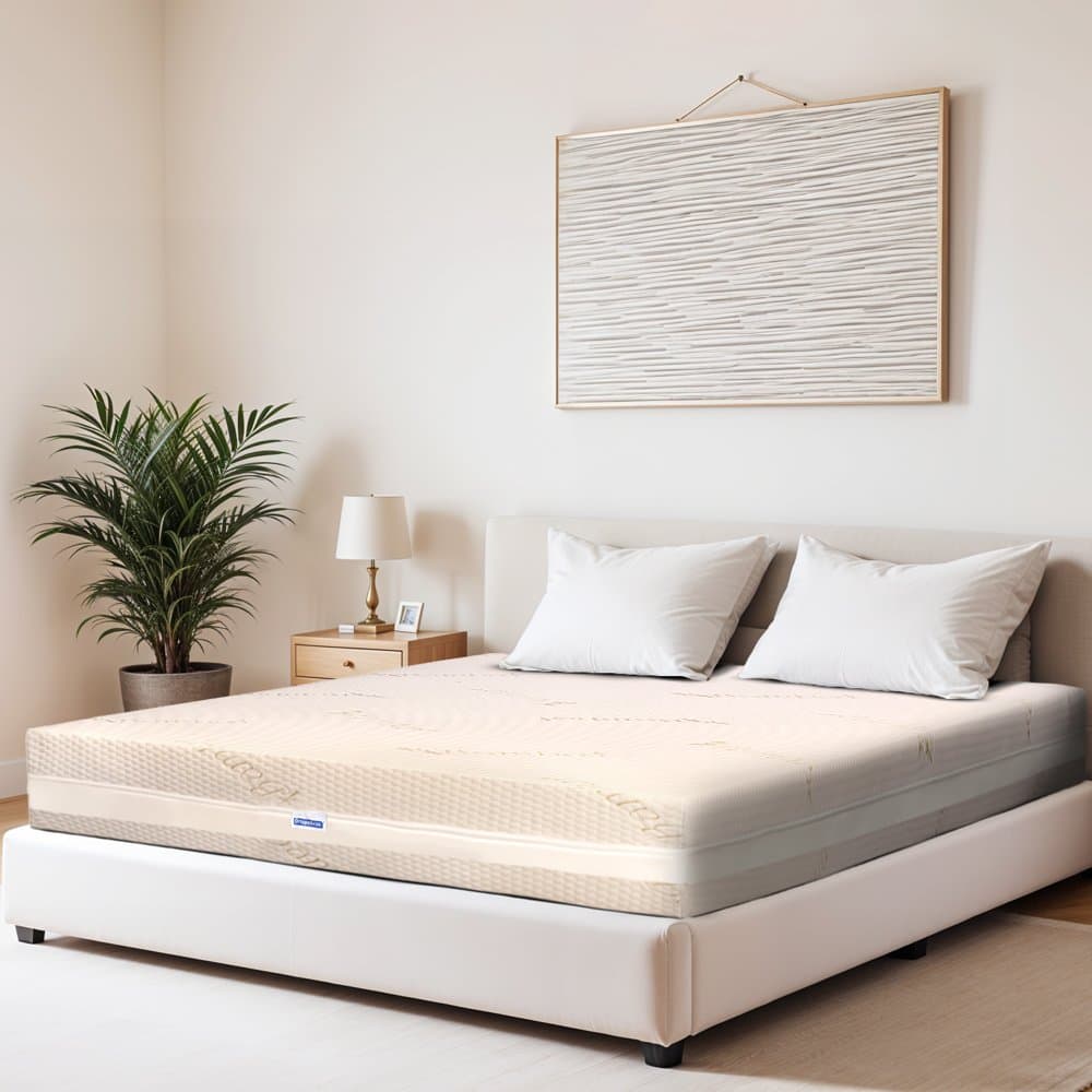 Saltea de pat ortopedica, reversibila, Bio Bambus Medical Strong, 200x120x18 cm