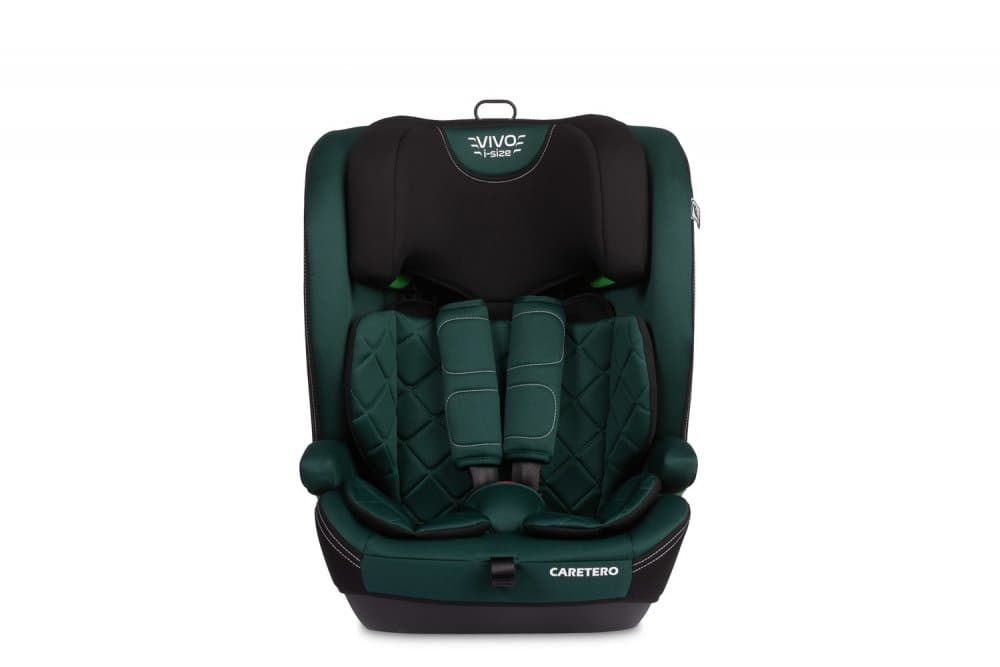 Scaun auto copii Caretero Vivo Emerald i-Size 76-150 cm,certificat R12903,tetiera reglabila,husa detasabila,centuri cu pernute moi,pernuta reductor inclusa
