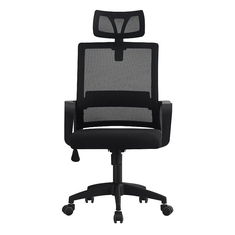 Scaun ergonomic de birou cu tetiera, reglabil si rotativ, mesh