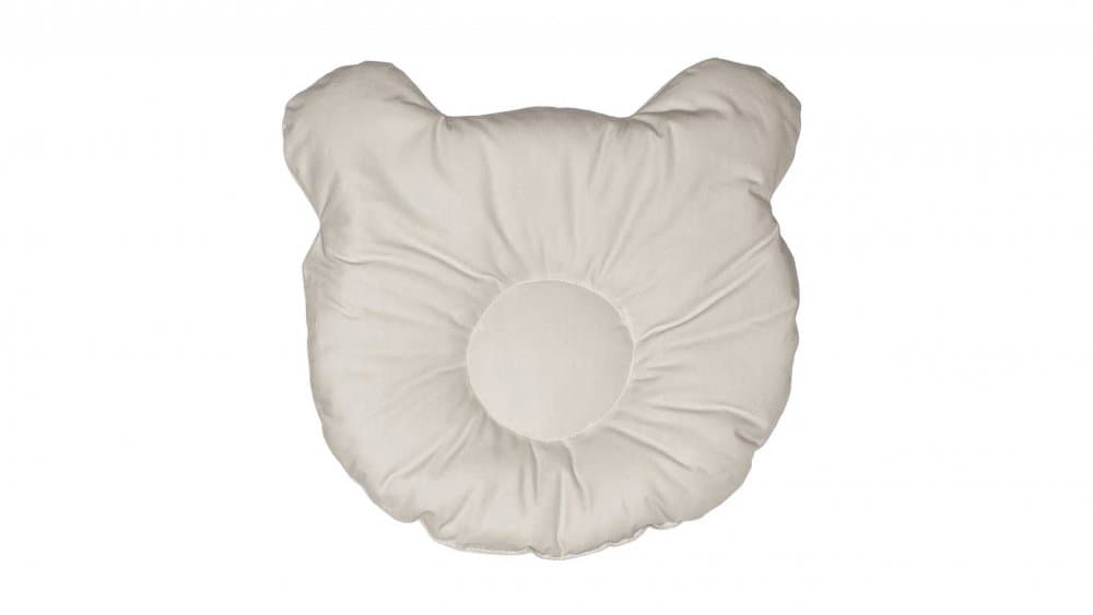 Set lenjerie pentru patut si pernuta pentru formarea capului bebelusului SomnArt Gri deschis din bumbac 120x60 cm