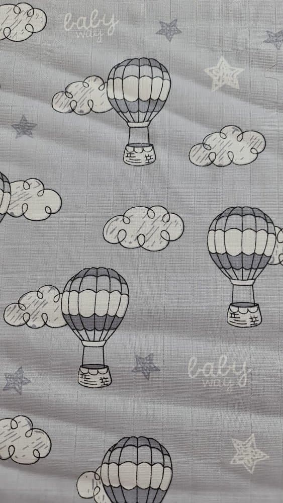 Set 4 lavete din muselina 40x40 cm Kreis Design Baloane