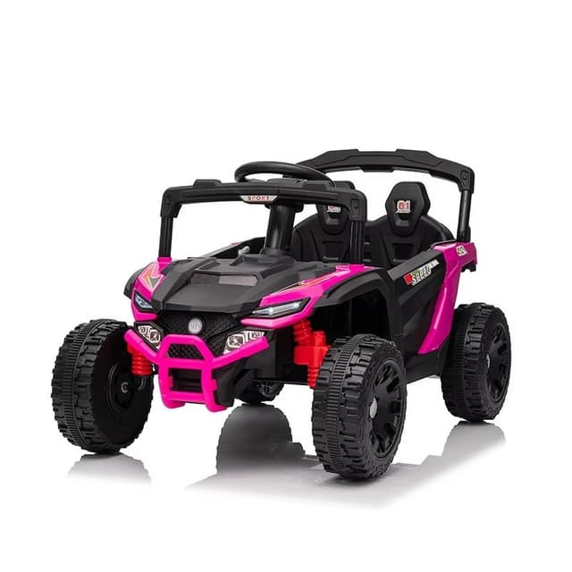 Masinuta electrica pentru copii Nichiduta Sport Speed Pink 12V cu telecomanda 2.4G,motoare 2x35w,lumini led,usi cu deschidere,slow start,roti robuste din plastic cu suspensii pe spate