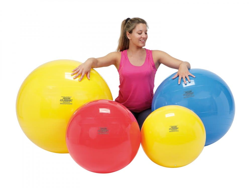 Minge fizioterapeutica Gymnic Clasic Albastru diametru 65 cm
