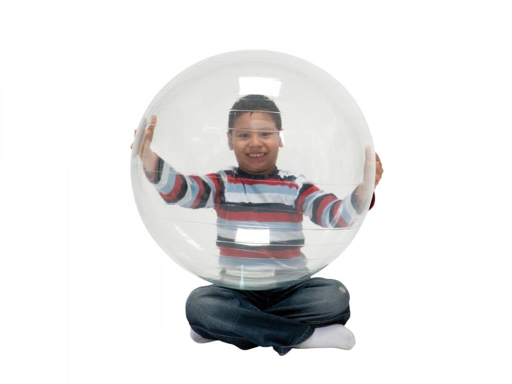 Minge fizioterapie transparenta Opti Ball diametru 75 cm