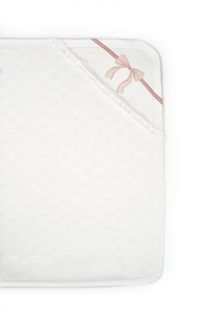 Paturica pentru nou nascut BabyCosy Bow powder