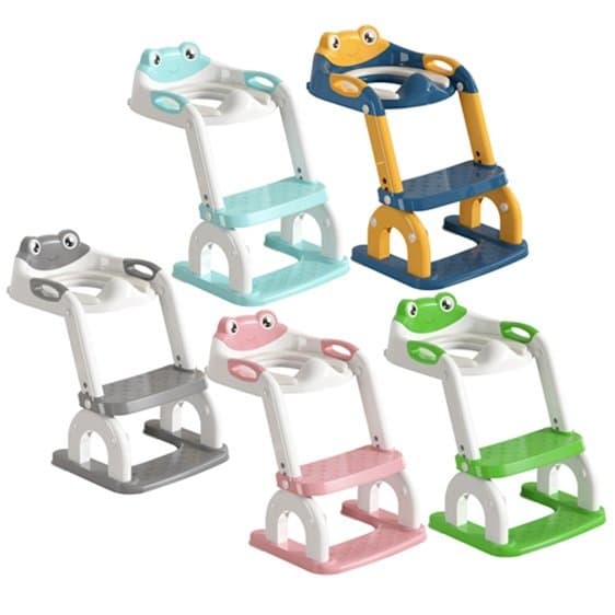 Reductor toaleta pentru copii Little Mom Pink, pliabil, reglabil, colac detasabil PVC, cu suprafete anti-alunecare, manere ergonomice, protectie anti-stropire, compatibilitate universala