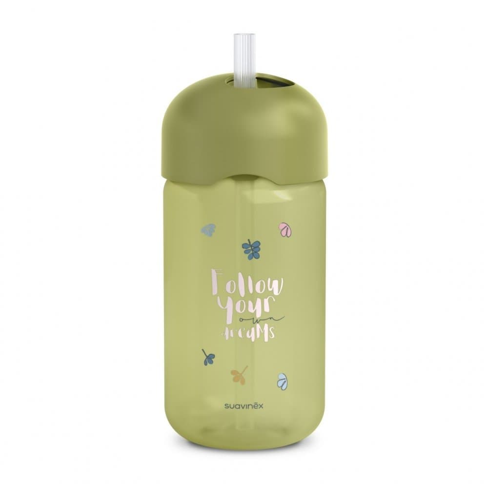 Sticla de apa fara picurare Bears Suavinex 340 ml verde