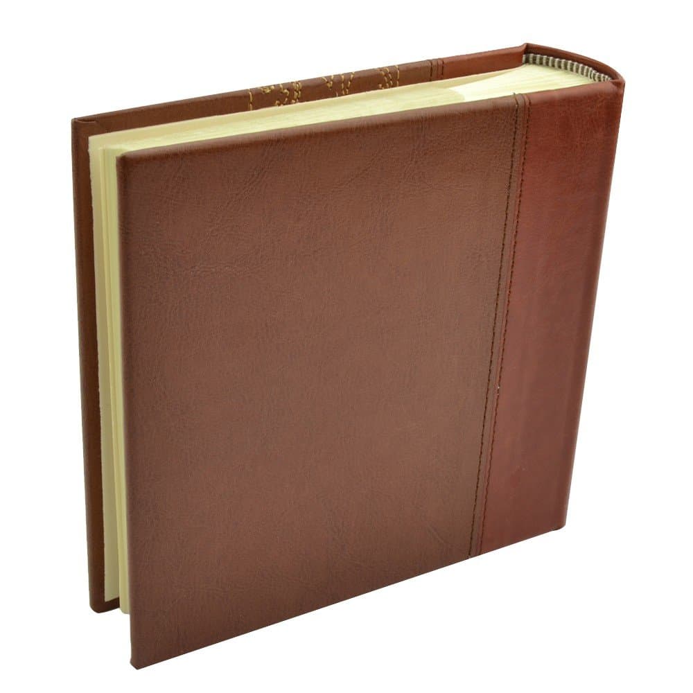 Album foto decor cu insertie broderie, 100 fotografii 10x15 culoare maro deschis