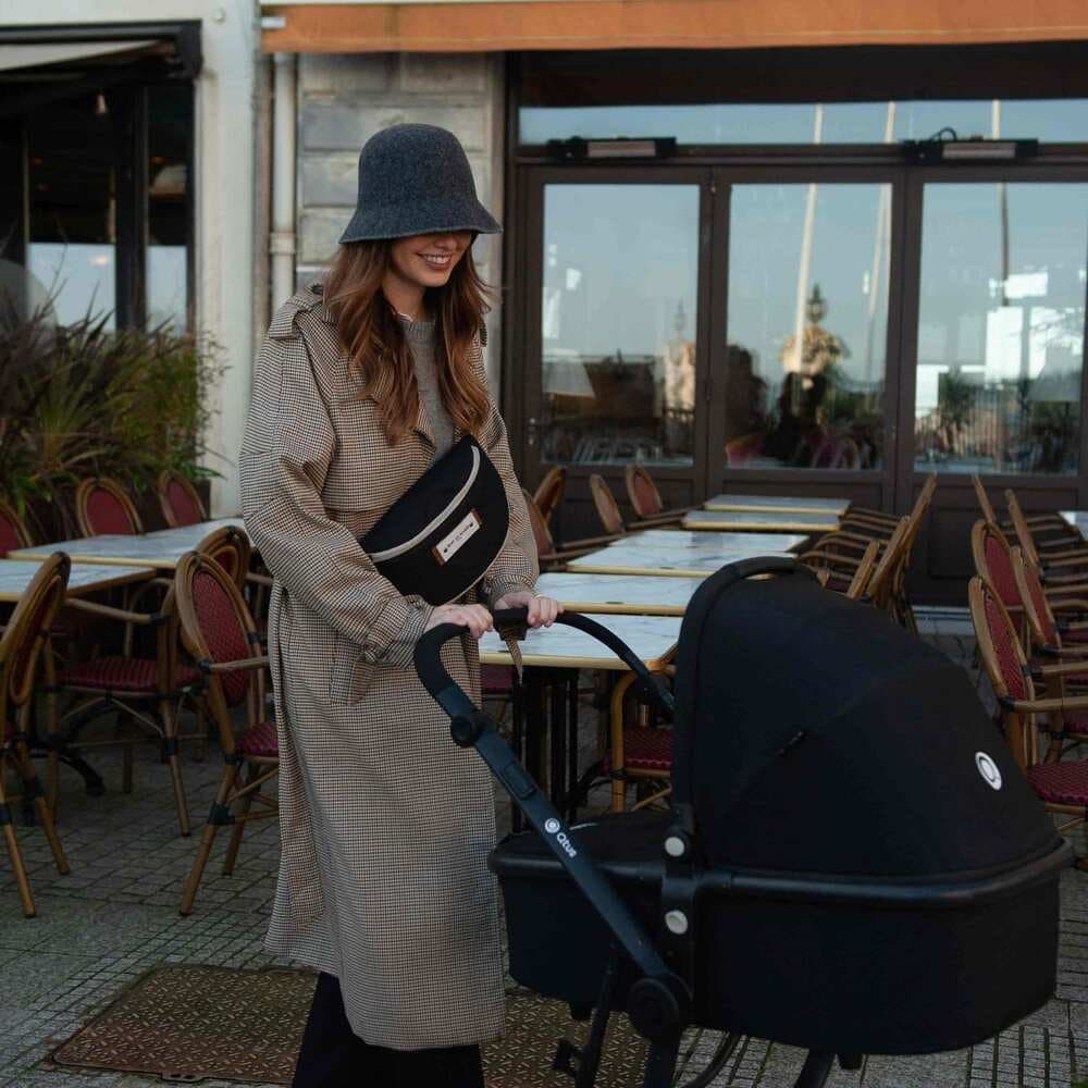 Borseta Baby On Board Armelle banana black