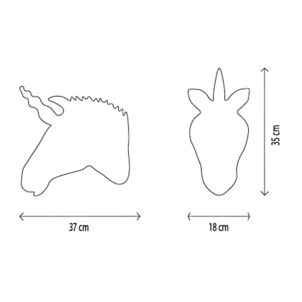 Decoratiune de perete Wild and Soft cap de unicorn Claire