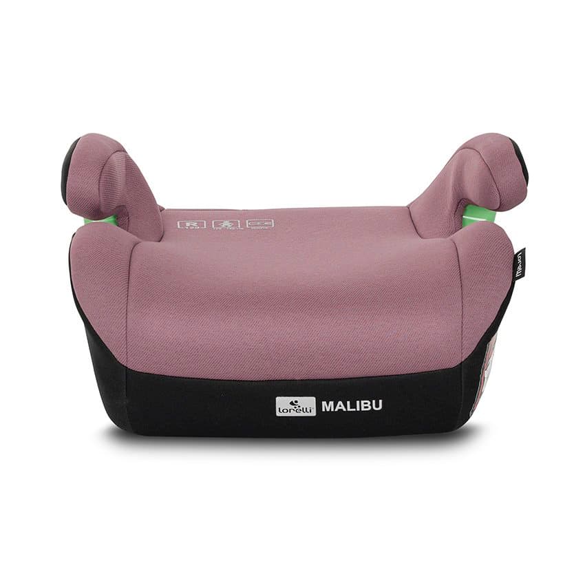 Inaltator auto cu isofix Lorelli Malibu Pink 6-12 ani, 125-150 cm, cu conectori pentru ghidaj