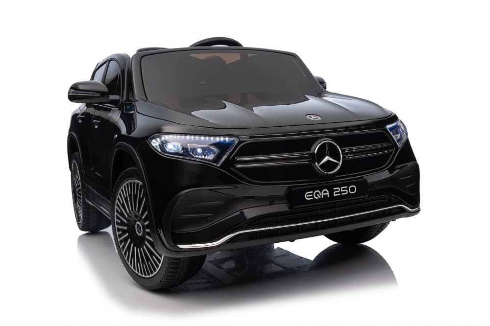 Masinuta electrica pentru copii cu licenta Mercedes Benz EQA Black,telecomanda 2.4G, motoare 2x35w, faruri si stopuri cu LED,deschidere usi,slow start,sistem troller