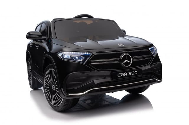 Masinuta electrica pentru copii cu licenta Mercedes Benz EQA Black,telecomanda 2.4G, motoare 2x35w, faruri si stopuri cu LED,deschidere usi,slow start,sistem troller