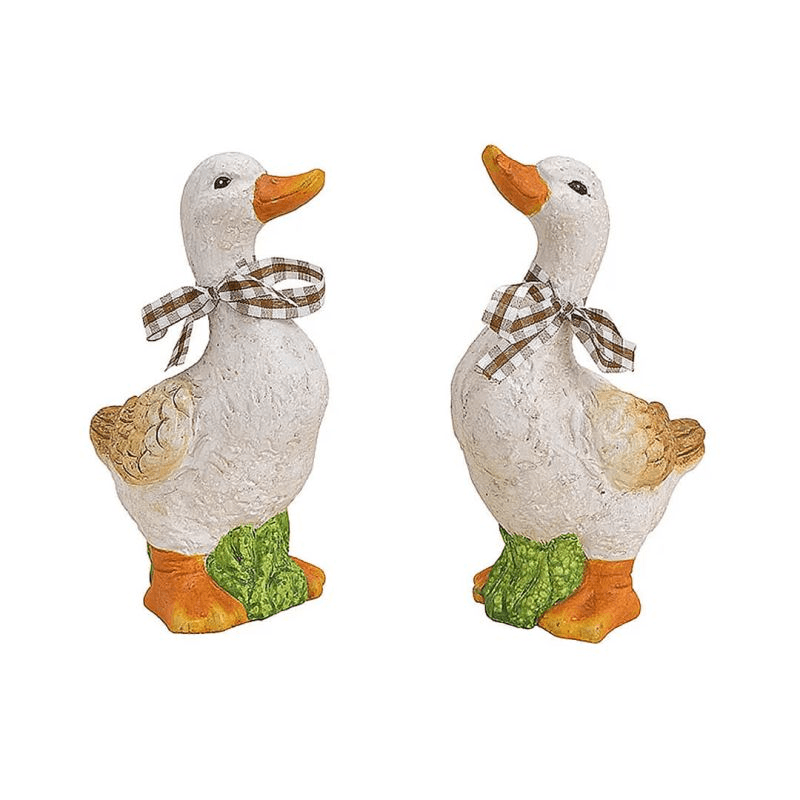 Rata alba decorativa din ceramica 16 cm