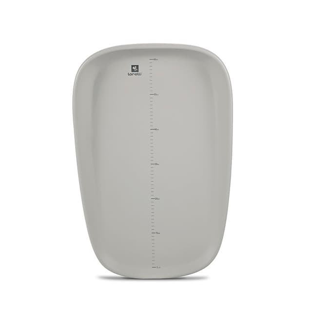 Saltea de infasat din spuma poliuretanica moale Lulu Grey, suprafata gradata, antialunecare, impermeabila, 43 x 10 x 68 cm