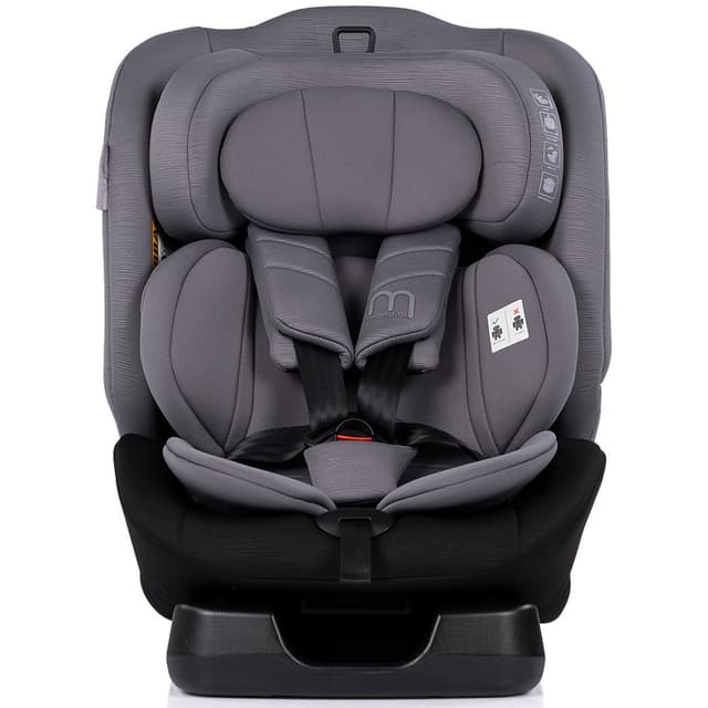 Scaun auto pentru copii Chipolino Mondial Charcoal 40-150 cm I-Size cu spatar reglabil