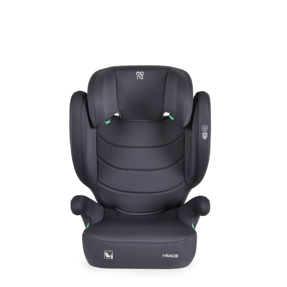 Scaun auto pentru copii Cangaroo I-Race Stone Grey I-Size 100-150cm,fixare cu Isofix,Certificare R129,tetiera reglabila 9 pozitii,spatar detasabil pentru utilizare ca inaltator,design ergonomic,husa detasabila
