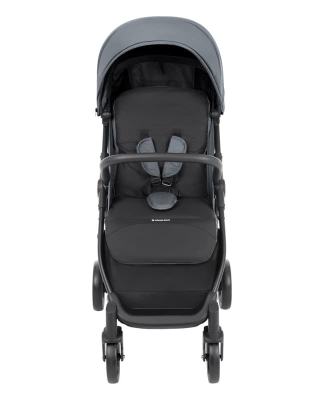 Carucior copii KikkaBoo Alexa Gri deschis cu spatar reglabil 4 pozitii,pliere compacta,pana la 22kg,roti eva pivotante,baldachin reglabil cu extensie si viziera