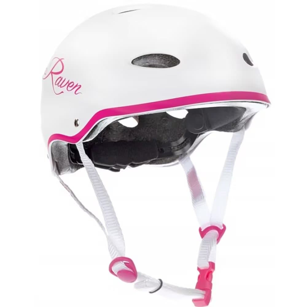 Casca protectie copii RAVEN F511, marimea S alb-roz