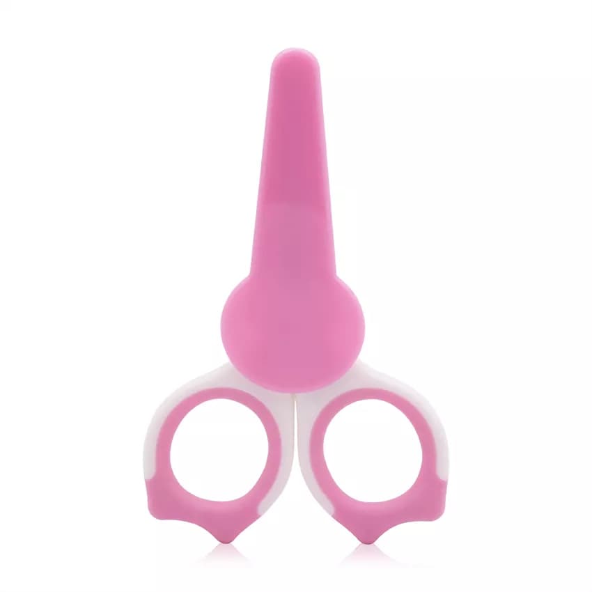 Forfecuta de unghii pentru bebelusi cu suport de protectie 0 luni+ Blush Pink
