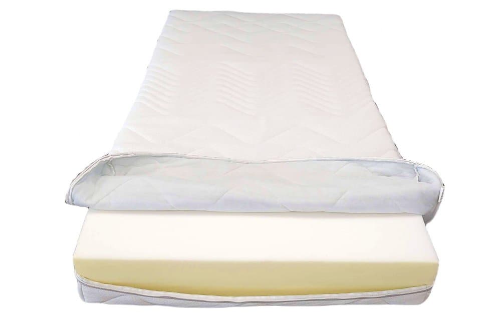 Husa pentru saltea Somnart matlasata, lavabila cu fermoar 4 laturi 80 x 190 x 18 cm